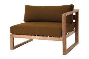 Venice Teak Outdoor Right Arm Chair. Sunbrella Cushion