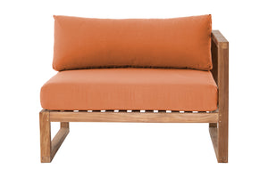 Venice Teak Outdoor Right Arm Chair. Sunbrella Cushion