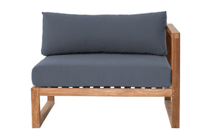 Venice Teak Outdoor Right Arm Chair. Sunbrella Cushion