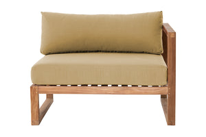 Venice Teak Outdoor Right Arm Chair. Sunbrella Cushion