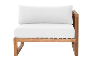 Venice Teak Outdoor Right Arm Chair. Sunbrella Cushion