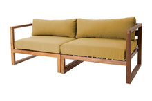 Venice Teak Outdoor Sofa. Sunbrella Cushion