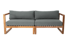 Venice Teak Outdoor Sofa. Sunbrella Cushion