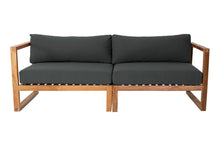 Venice Teak Outdoor Sofa. Sunbrella Cushion