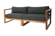 Venice Teak Outdoor Sofa. Sunbrella Cushion