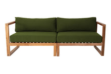 Venice Teak Outdoor Sofa. Sunbrella Cushion