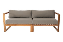 Venice Teak Outdoor Sofa. Sunbrella Cushion