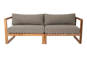 Venice Teak Outdoor Sofa. Sunbrella Cushion