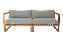 Venice Teak Outdoor Sofa. Sunbrella Cushion