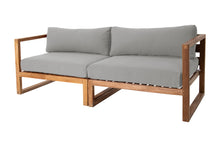 Venice Teak Outdoor Sofa. Sunbrella Cushion