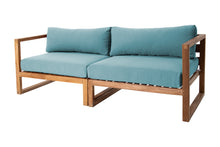 Venice Teak Outdoor Sofa. Sunbrella Cushion