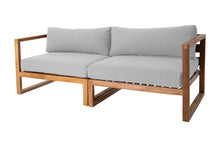 Venice Teak Outdoor Sofa. Sunbrella Cushion