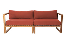 Venice Teak Outdoor Sofa. Sunbrella Cushion