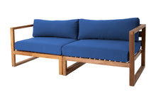 Venice Teak Outdoor Sofa. Sunbrella Cushion