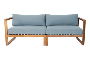 Venice Teak Outdoor Sofa. Sunbrella Cushion