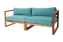 Venice Teak Outdoor Sofa. Sunbrella Cushion