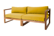 Venice Teak Outdoor Sofa. Sunbrella Cushion