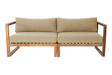 Venice Teak Outdoor Sofa. Sunbrella Cushion