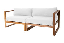 Venice Teak Outdoor Sofa. Sunbrella Cushion