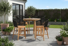 5 pc Westlake Rope & Teak Bar Set with 40" Round Bar Table