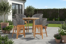 5 pc Westlake Rope & Teak Bar Set with 40" Round Bar Table