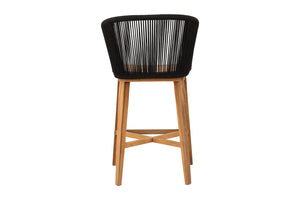 Westlake Rope & Teak Outdoor Bar Stool