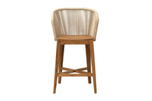 Westlake Rope & Teak Outdoor Bar Stool