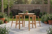 3 pc Westlake Rope & Teak Bar Set with 40" Round Bar Table