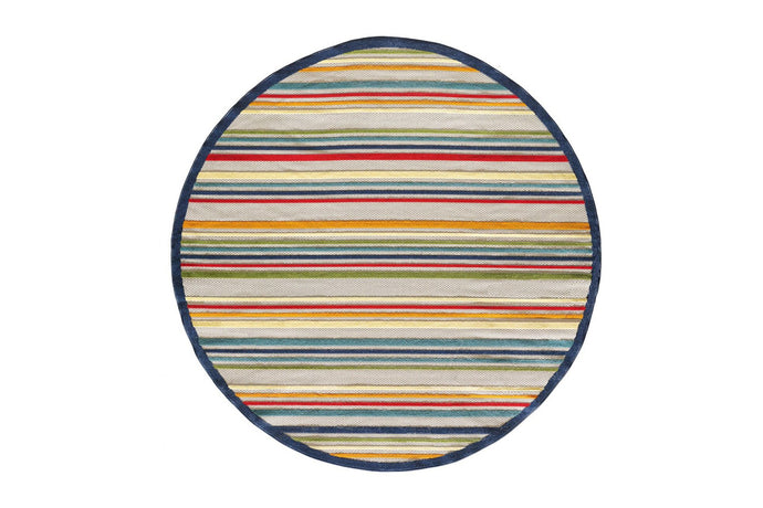 KAS Calla Stripes Round Indoor/Outdoor Rug