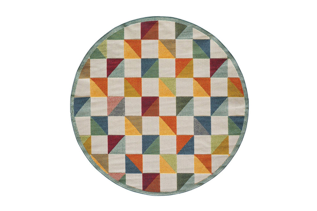 KAS Calla Scope Round Indoor/Outdoor Rug – Willow Creek Designs