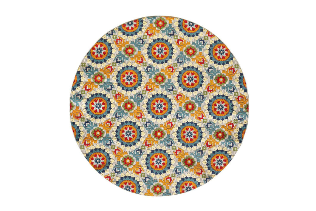 KAS Calla Manor Round Indoor/Outdoor Rug