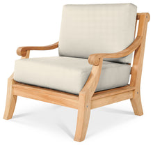 Curated Maison Adrien 4-Piece Teak Outdoor Patio Deep Seating Set with Sunbrella Cushions