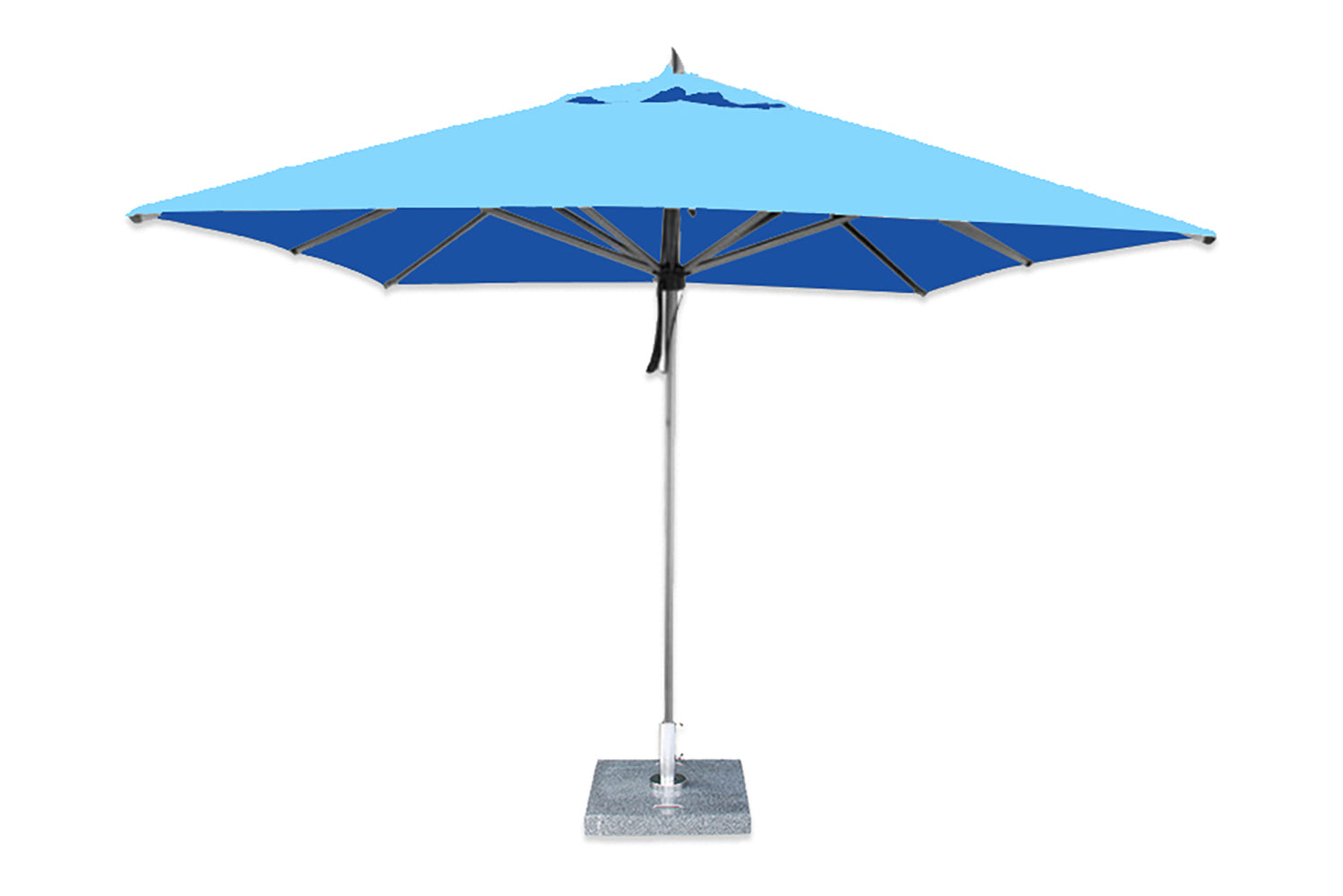 Bambrella Square Hurricane Aluminum Pulley Lift No Tilt Umbrella – Willow Creek Designs