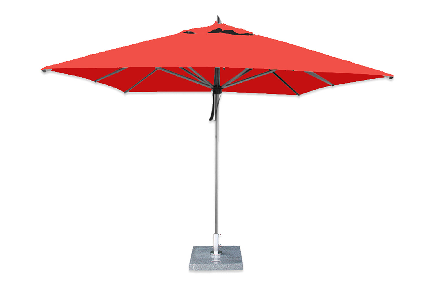 Bambrella Hurricane 10' Market Umbrella; Red