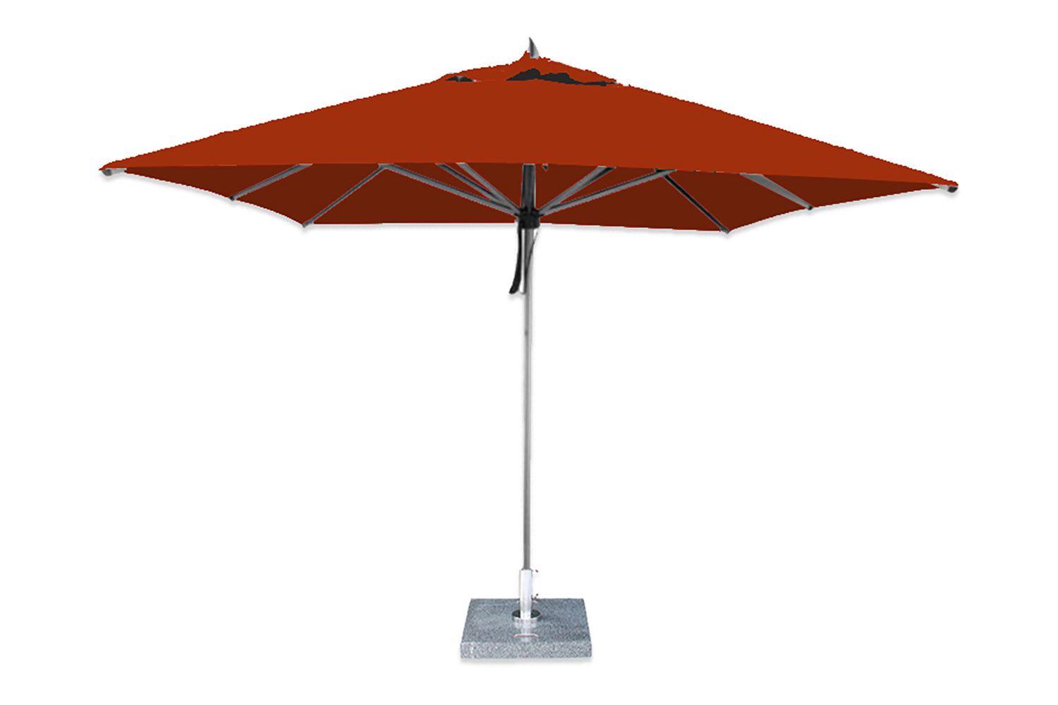 Bambrella Hurricane 10' Market Umbrella; Terracotta