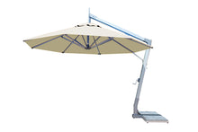 Bambrella 11.5' Round Hurricane Side Wind Aluminum Manual Lift Cantilever Umbrella