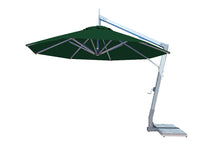 Bambrella 11.5' Round Hurricane Side Wind Aluminum Manual Lift Cantilever Umbrella