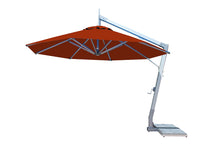 Bambrella 11.5' Round Hurricane Side Wind Aluminum Manual Lift Cantilever Umbrella