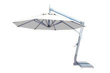 Bambrella 11.5' Round Hurricane Side Wind Aluminum Manual Lift Cantilever Umbrella