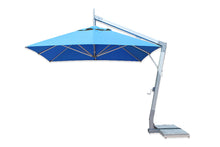 Bambrella Square Hurricane Side Wind Aluminum Manual Lift Cantilever Umbrella