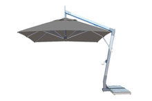 Bambrella Square Hurricane Side Wind Aluminum Manual Lift Cantilever Umbrella