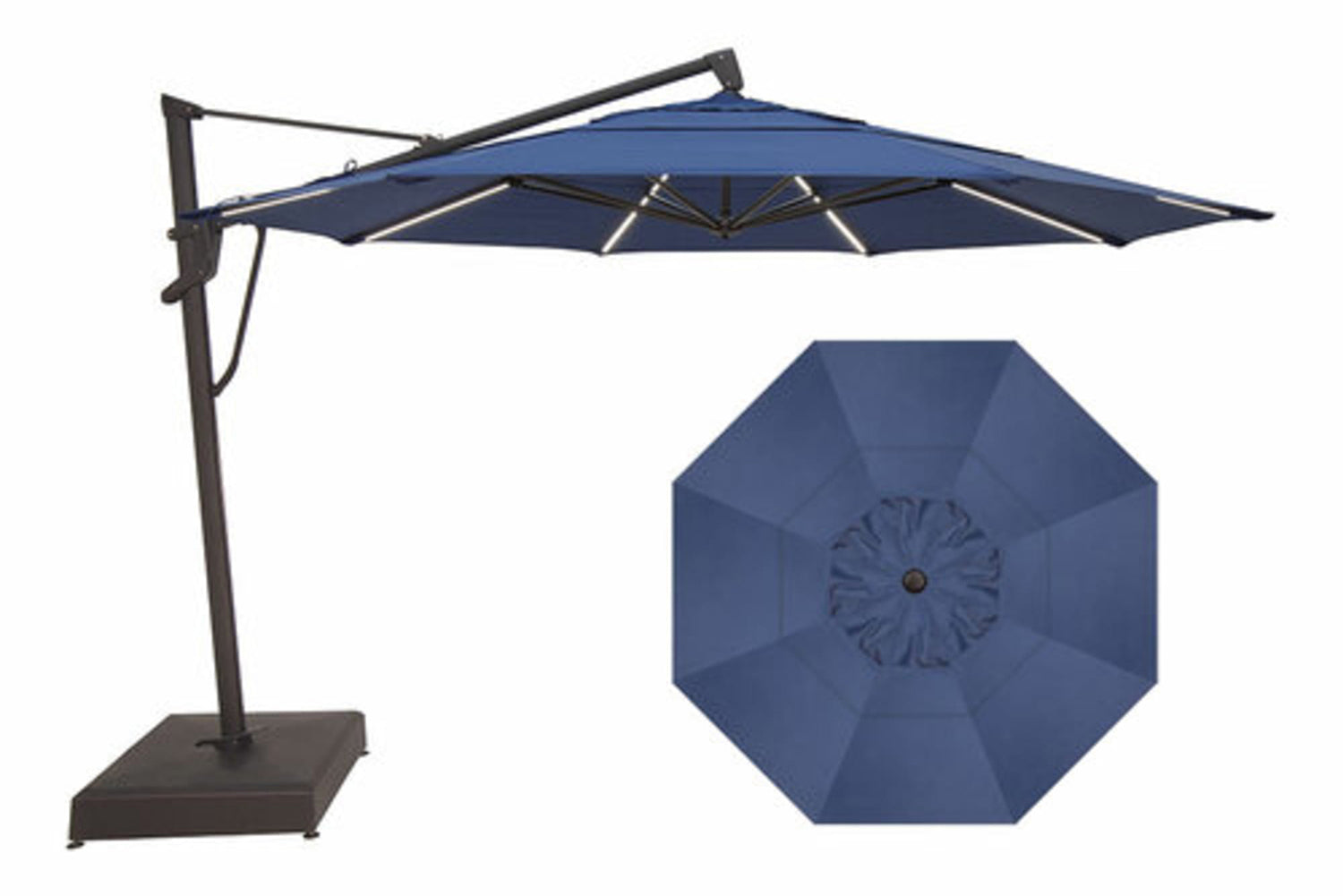 Treasure Garden Starlux AKZ Plus 13' Octagonal Aluminum Cantilever Pat – Willow Creek Designs Treasure Garden Starlux AKZ Plus 13' Octagonal Aluminum Cantilever Pat – Willow Creek Designs