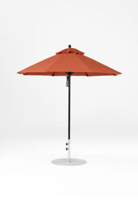 7.5' Monterey Pulley Lift Fiberglass Market Umbrella