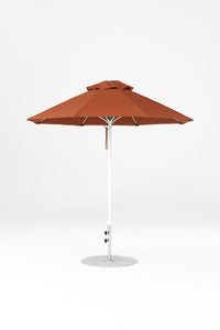 7.5' Monterey Pulley Lift Fiberglass Market Umbrella