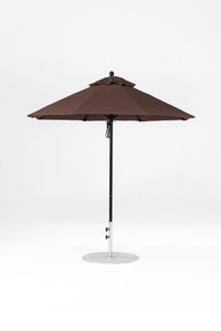 7.5' Monterey Pulley Lift Fiberglass Market Umbrella