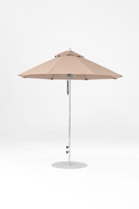 7.5' Monterey Pulley Lift Fiberglass Market Umbrella