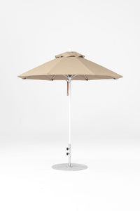 7.5' Monterey Pulley Lift Fiberglass Market Umbrella