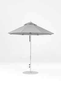 7.5' Monterey Pulley Lift Fiberglass Market Umbrella