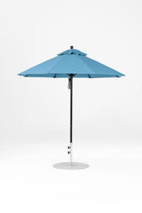7.5' Monterey Pulley Lift Fiberglass Market Umbrella