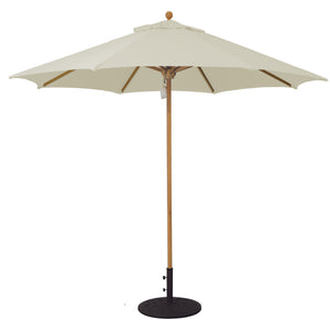 9' Teak Outdoor Market Umbrella